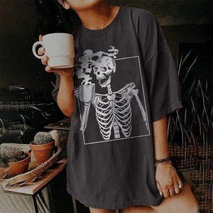 Vintage Shirts For Women Cute Graphic Tee Spring Short Sleeve Tops Oversized Tsh